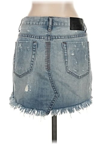 ONE X ONETEASPOON Denim Skirt (view 2)