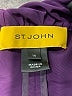 St. John 100% Polyester Solid Purple Jacket Size 16 - photo 6