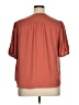 wonderly 100% Polyester Orange Short Sleeve Blouse Size 1X - photo 2