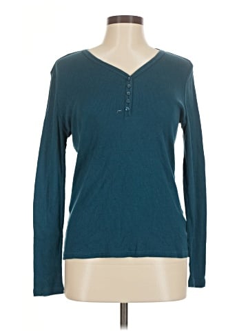 Basic Editions Long Sleeve Henley (view 1)