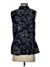 CAbi 100% Polyester Blue Sleeveless Blouse Size S - photo 2