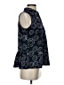 CAbi 100% Polyester Blue Sleeveless Blouse Size S - photo 4