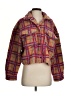 LUCCA 100% Polyester Plaid Red Jacket Size S - photo 1