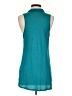 Splendid Teal Sleeveless Button-Down Shirt Size XS - photo 2