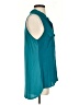 Splendid Teal Sleeveless Button-Down Shirt Size XS - photo 4