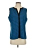 Calvin Klein 100% Polyester Blue Sleeveless Blouse Size S (estimated) - photo 1