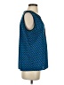 Calvin Klein 100% Polyester Blue Sleeveless Blouse Size S (estimated) - photo 4