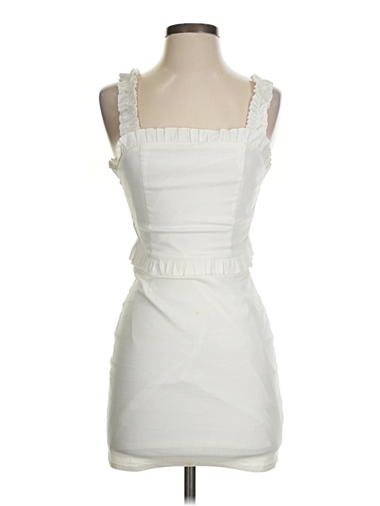 Pre-owned Blue Blush Cocktail Dress In White