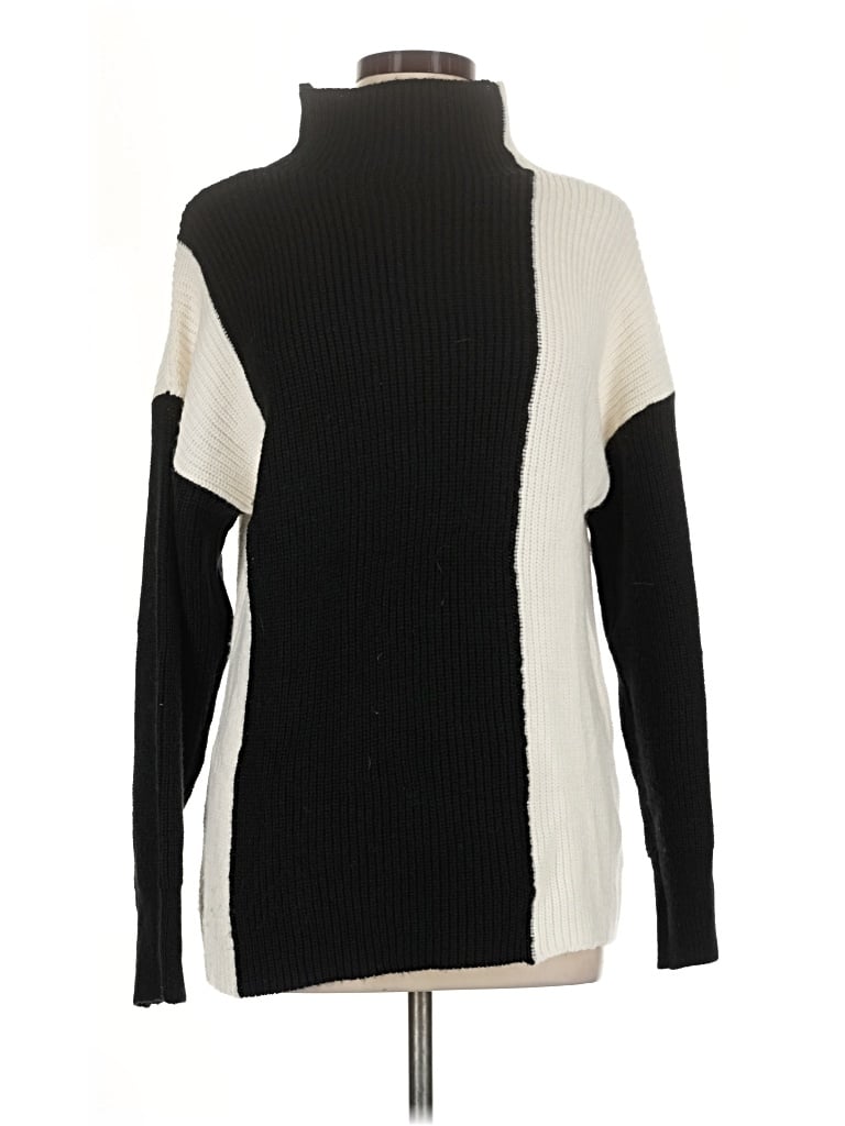 Pre-owned Liz Claiborne Turtleneck Sweater In Black
