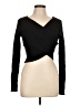 Sweet Rain Black Long Sleeve Top Size L - photo 1