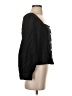 J.Crew 100% Linen Black Long Sleeve Blouse Size XS - photo 4