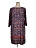 Wisp Print Purple Casual Dress Size 16 - photo 1