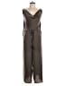 Main Strip 100% Polyester Metallic Gray Jumpsuit Size L - photo 1