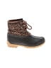 Sperry Top Sider Animal Print Brown Tan Ankle Boots Size 10 (kids) - photo 1