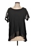 DKNYC Black Short Sleeve Top Size L - photo 1