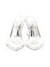 Good American Solid Silver Heels Size 7 - photo 2