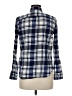 Chaps 100% Cotton Plaid Blue Long Sleeve Button-Down Shirt Size M - photo 2