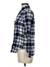 Chaps 100% Cotton Plaid Blue Long Sleeve Button-Down Shirt Size M - photo 5