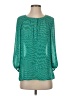 Banana Republic 100% Polyester Teal 3/4 Sleeve Blouse Size S - photo 1