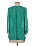 Banana Republic 100% Polyester Teal 3/4 Sleeve Blouse Size S - photo 2