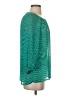 Banana Republic 100% Polyester Teal 3/4 Sleeve Blouse Size S - photo 4