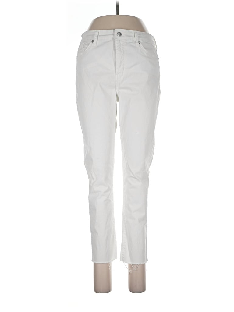 Pre-owned Crown & Ivy Jeans In Ivory