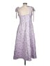 Flat White 100% Polyester Purple Cocktail Dress Size L - photo 2