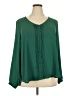 Torrid 100% Polyester Green Long Sleeve Blouse Size 2X Plus (2) - photo 1