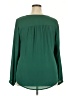 Torrid 100% Polyester Green Long Sleeve Blouse Size 2X Plus (2) - photo 2