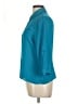 Laura Scott 100% Polyester Color Block Teal 3/4 Sleeve Blouse Size L (petite) - photo 5