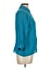 Laura Scott 100% Polyester Color Block Teal 3/4 Sleeve Blouse Size L (petite) - photo 4