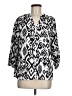 Zara Silver 3/4 Sleeve Blouse Size M - photo 1