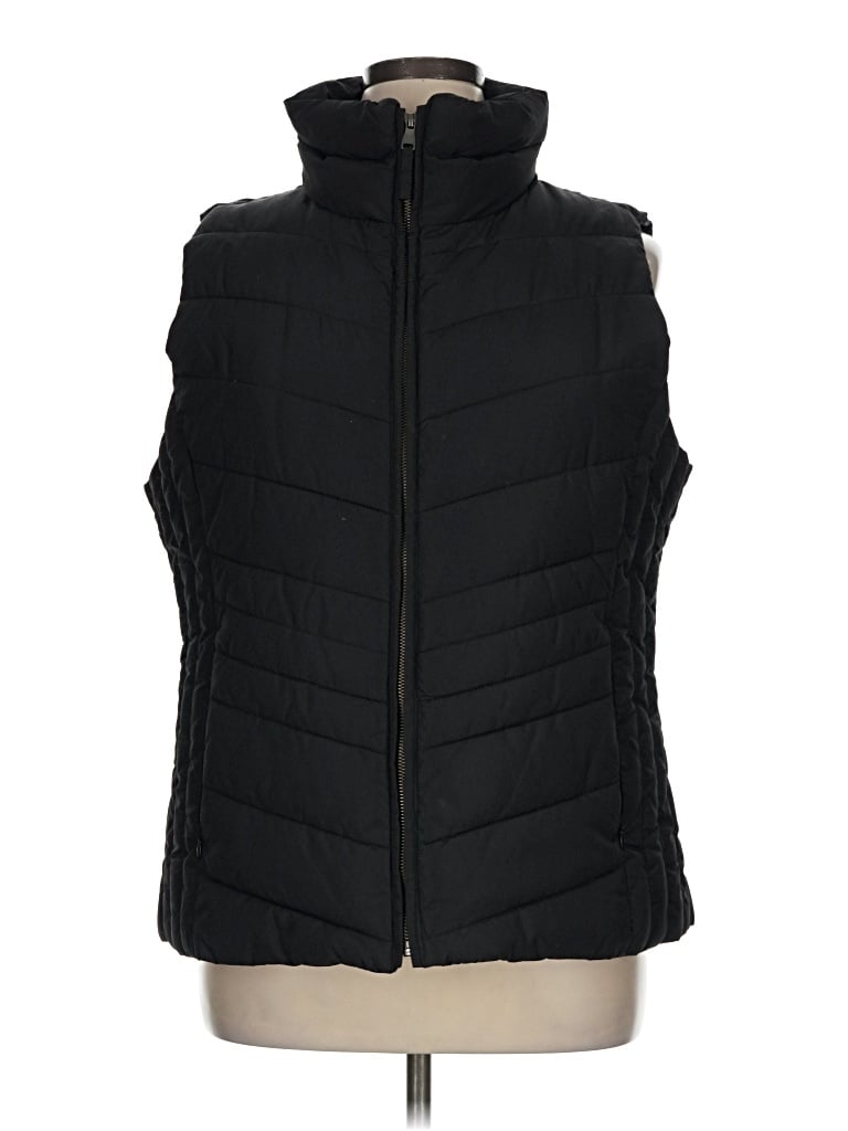 Pre-owned Talbots Outlet Vest In Black