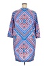 Coolibar 100% Polyester Print Blue Casual Dress Size XXL - photo 2