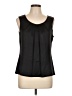 St. John Black Sleeveless Blouse Size 10 - photo 1
