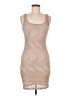 Forever 21 Chevron-herringbone Tan Cocktail Dress Size M - photo 1