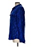 Equipment Animal Print Blue Long Sleeve Blouse Size L - photo 5