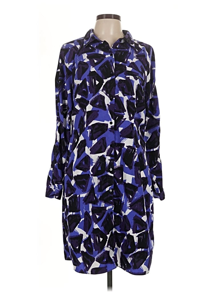 Pre-owned Nydj Casual Dress In Blue