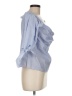 BCBGMAXAZRIA 100% Cotton Blue 3/4 Sleeve Blouse Size M - photo 4