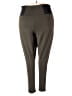 ELOQUII Elements Color Block Green Casual Pants Size 24 - photo 2