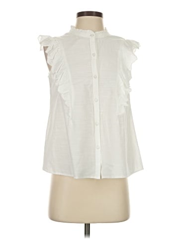 LC Lauren Conrad Sleeveless Button-Down Shirt (view 1)
