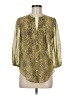 Fei Animal Print Green 3/4 Sleeve Blouse Size 6 - photo 1