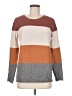 Pinque Color Block Brown Pullover Sweater Size M - photo 1