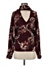 Leith Burgundy Long Sleeve Blouse Size S - photo 1