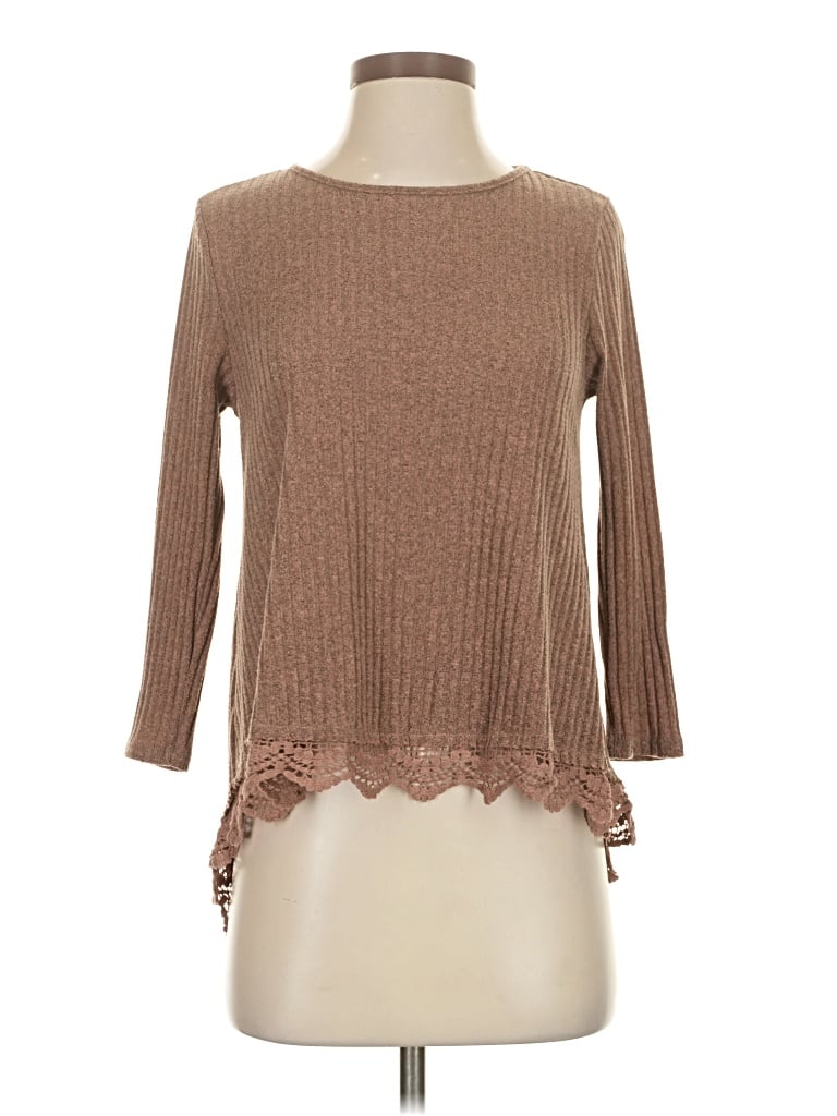 Pre-owned Altar'd State Pullover Sweater In Brown