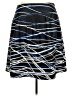Le Suit 100% Polyester Graphic Blue Casual Skirt Size 18 - photo 2