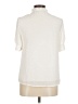 CeCe 100% Polyester Ivory Short Sleeve Blouse Size M - photo 2