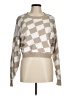 Hollister Checkered-gingham Tan Pullover Sweater Size M - photo 1