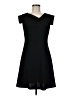 Bebe Solid Black Casual Dress Size 8 - photo 1