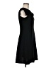 Bebe Solid Black Casual Dress Size 8 - photo 4